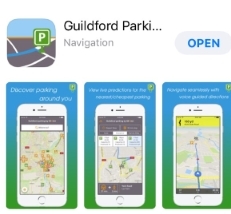 Geomii parking app sidebar