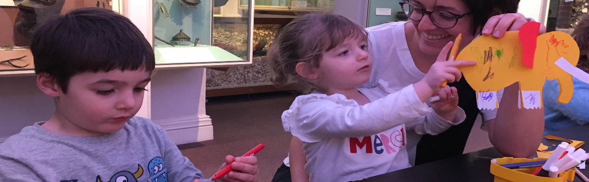 children doing arts and crafts