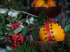 Oranges and cloves decoration