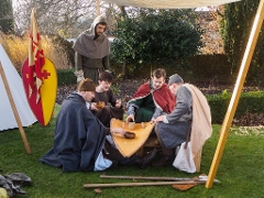 History group with shield