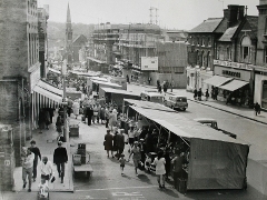 Old photo of Guildford's North Street Market