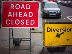 Road closed Road closed sign
