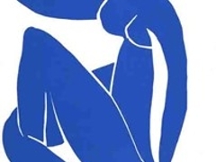artwork of a blue nude