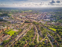 Aerial view of Guildford