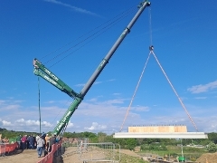 Ash Road bridge construction May bank holiday