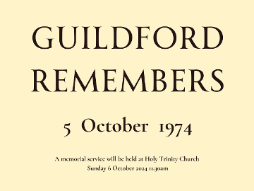 Guildford Remembers for anniversary of pub bombing