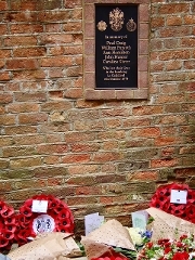 wreaths laid at Quakers' Acre