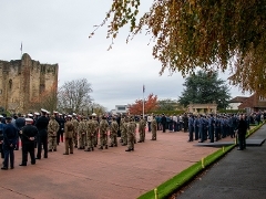 Uniformed organisations at the Castle on Remembrance Sunday 2024