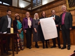 Signing of Guildford  Declaration of Freedom of Religion and Belief