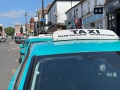 Taxi parked on North Street