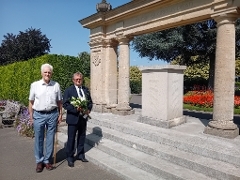 Cllr Hives with Secretary of the Surrey Branch of Malaya and Borneo Veterans Association
