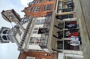 Ceremony outside the Guildhall