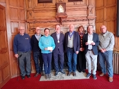 Mayor of Guildford's Christmas concert cheque presentation