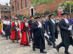 Civic procession Mayor's after Civic Service