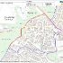 This map shows the ward boundary of the Rydeshill parish